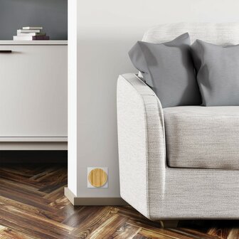 Avidsen 102498 draadloze en kinetische deurbel bamboe ontvanger in stopcontact