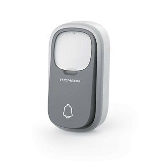 Thomson 513133 draadloze deurbel met kinetische knop en plug-in ontvanger beldrukker