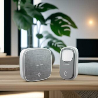 Thomson 513134 draadloze deurbel met kinetische knop en 3 batterij ontvangers