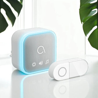 Avidsen Sona-T Plug-In draadloze deurbel met flitslicht op netstroom