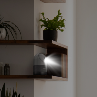 Philips WelcomeEye Look gemotoriseerde Wi-Fi binnencamera 2k met 10 meter nachtzicht