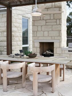 Beacon Airfusion Louisville plafondventilator licht eikenhout 158 centimeter