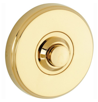 Artitec 94776 beldrukker rond messing ongelakt goud