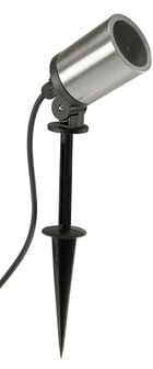 Chilitec RVS tuinspot met grondpen IP65 230V zonder lichtbron met 1,5m kabel