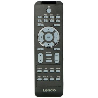Lenco DIR-170WA internet/DAB+/FM smart radio walnoot zilver afstandsbediening