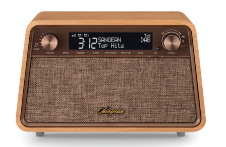 Sangean WR-201D DAB+/FM natural cherry houten kast premium radio