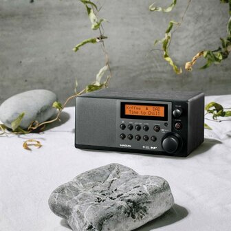 Sangean DDR-31+ DAB+/FM houten kast tafelradio met bluetooth zwart
