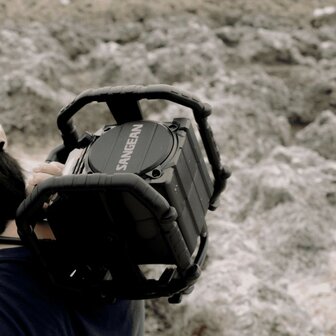 Sangean U5DBT FM/DAB+ stevige bouwradio zwart met bluetooth, aux en accu