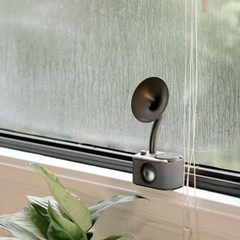 Sangean CP-100D Gramophone FM/DAB+ retro radio Fabric Grey-Black&nbsp;met bluetooth en aux