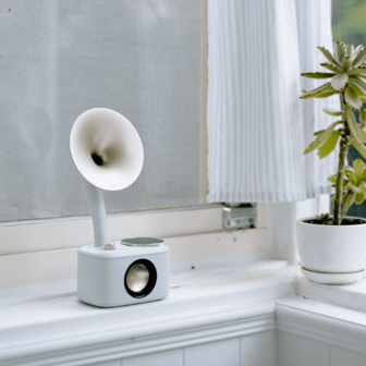 Sangean CP-100D Gramophone FM/DAB+ retro radio Minty-Gold&nbsp;met bluetooth en aux