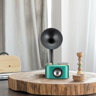 Sangean CP-100D Gramophone FM/DAB+ retro radio Ocean-Black&nbsp;met bluetooth en aux