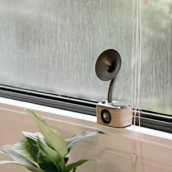 Sangean CP-100D Gramophone FM/DAB+ retro radio Lightwood-Grey met bluetooth en aux