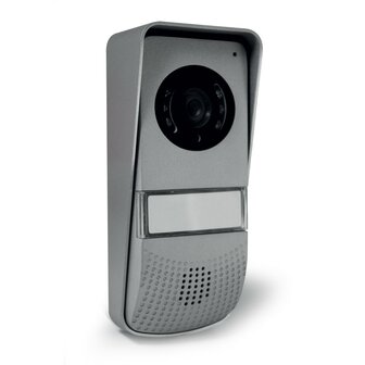 Avidsen 112266 bedrade intercom met camera buitenpost grijs