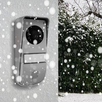 Avidsen 112266 bedrade intercom met camera weersbestendige buitenpost