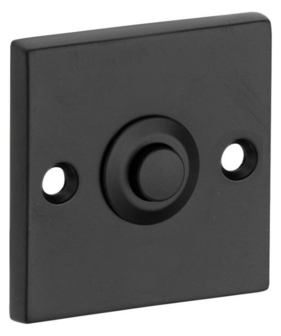 Artitec 95504 beldrukker vierkant messing mat zwart