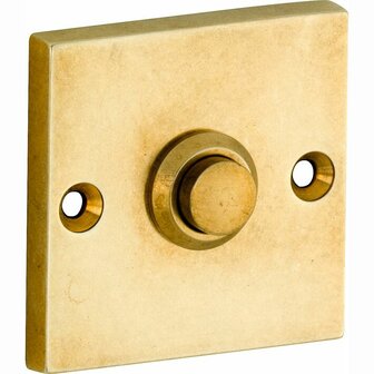 Artitec 95495 beldrukker vierkant messing antiek goud