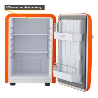 First Austria FA-5172-3-OR thermo-elektrische retro mini koelkast 40 liter oranje