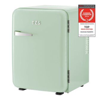 First Austria FA-5172-3-GL thermo-elektrische retro mini koelkast 40 liter lichtgroen