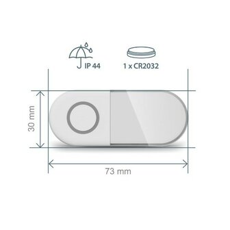 Avidsen 102512-4 Sona-T Plug-In draadloze deurbel met 4 ontvangers voor stopcontact