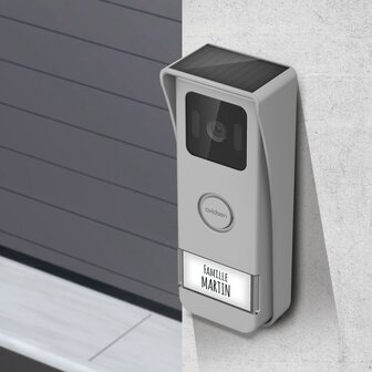 Avidsen 112296 Elia Solar Wave draadloze intercom met camera met scherm op zonne-energie