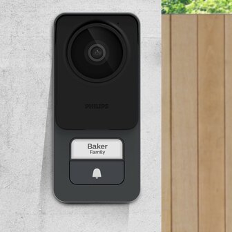 Philips WelcomeEye Connect 3K bedrade deurbel met camera buitenunit