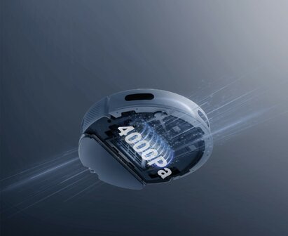 Ezviz RE4 slimme robotstofzuiger met dweilfunctie wit 4000 Pa zuigcapaciteit