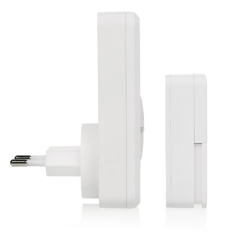 Byron DBY-23442 duurzame kinetische draadloze deurbelset zijkant