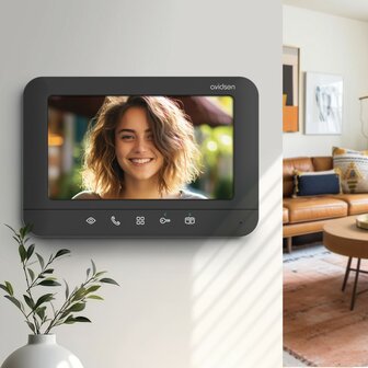 Avidsen 112300 Prima bedrade intercom met camera + scherm aan muur