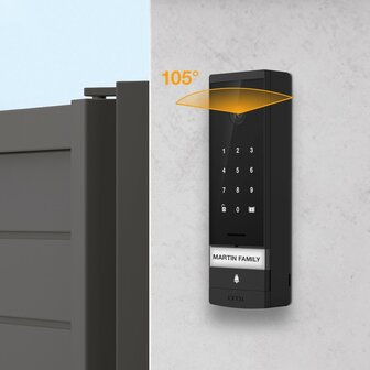 Extel 720330 Open 3K bedrade video intercom met toetsenbord en 7 inch scherm maximale kijkhoek