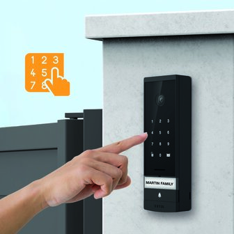 Extel 720330 Open 3K bedrade video intercom met toetsenbord en 7 inch scherm toetsenbord