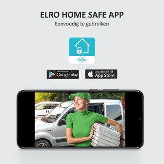 Elro DV4000IP4 bedrade intercom deurbel voor 4 appartementen met schermen en app Elro Home Safe App