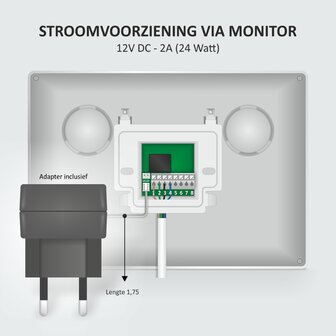 Elro DV4000IP3 bedrade intercom deurbel voor 3 appartementen met schermen en app monitor
