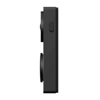 Aqara Smart Video Doorbell G410 Select - bedrade &amp; draadloze videodeurbel met gong - zwart zijkant rechts