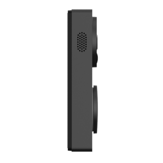 Aqara Smart Video Doorbell G4 - bedrade &amp; draadloze videodeurbel met gong - zwart zijkant