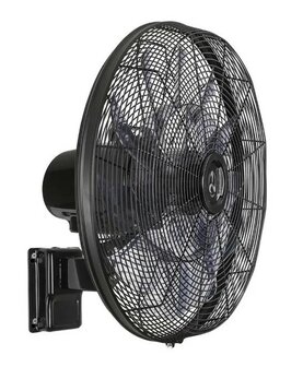 Casafan wandventilator Airos Eco Silent Wall SW zwart 51 cm