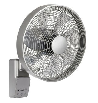Casafan wandventilator Airos Eco Design Wall II TS titanium zilver 40 cm