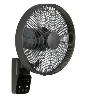 Casafan wandventilator Airos Eco Design Wall II SW zwart 40 cm