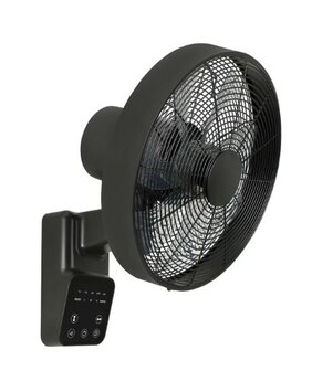 Casafan wandventilator Airos Eco Design Wall II SW zwart 40 cm