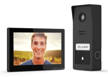 Extel 720337 Wave 3 draadloze video intercom met vingerafdruklezer
