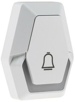Pilota Porta draadloze deurbel 400 meter bereik met 4 ontvangers op batterijen + flitslicht