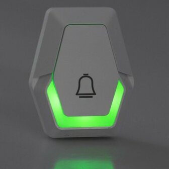 Pilota Porta draadloze deurbel 400 meter bereik + flitslicht beldrukker