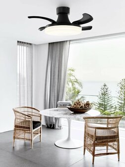 Beacon Fanaway Orbit plafondventilator zwart 92 cm 210665 aan het plafond
