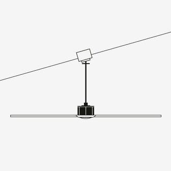 Faro Barcelona 34260 Barth L Led plafondventilator met verlichting wit 132 cm schuin plafond