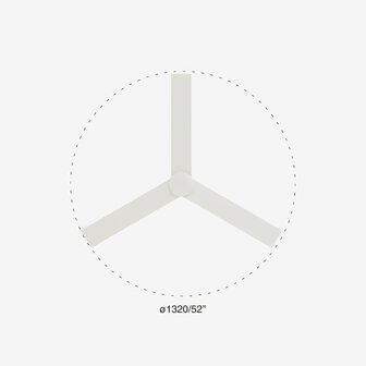 Faro Barcelona 34297 Rudder L plafondventilator wit/essen 132 cm diameter