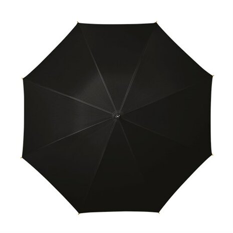 Falconetti luxe paraplu zwart met haak bovenkant