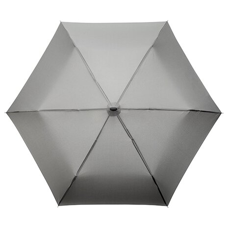 miniMAX platte vouwparaplu windproof paraplu grijs LGF-214-8118 bovenkant