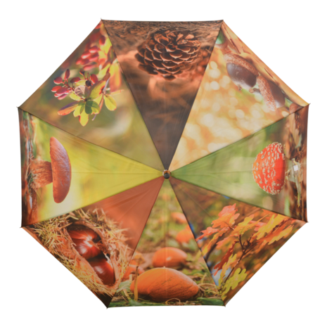 Paraplu met herfstprint en bladeren opdruk van Esschert Design