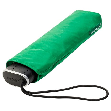 miniMAX platte vouwparaplu windproof paraplu seagreen LGF-214-PMS348C voorkant