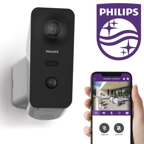 Philips WelcomeEye View Wi-Fi buitencamera FULLHD 2K