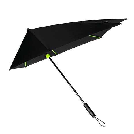 stormparaplu zwart lime groen stormaxi